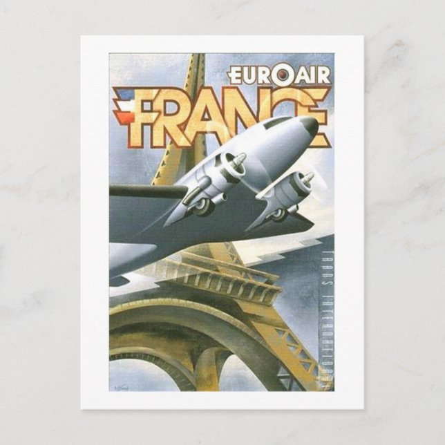 Euroair France Postcard (Front)