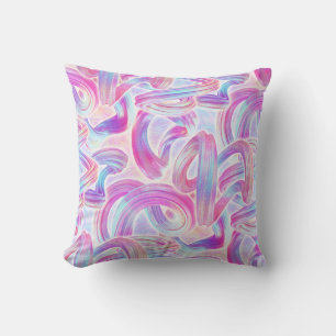 eurobeat holorave - pink and blue : cushion