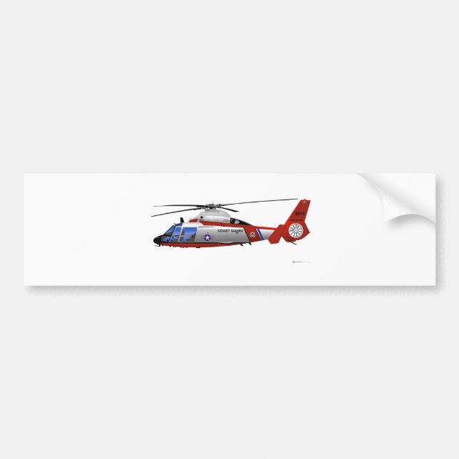 Eurocopter HH-65C Dolphin Bumper Sticker (Front)