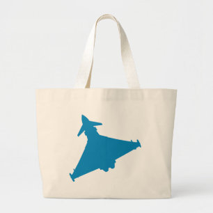 Eurofighter Typhoon Fighter Jet Large Tote Bag