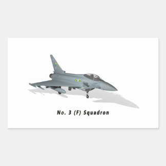 Eurofighter Typhoon No. 3 Sqn Rectangular Sticker