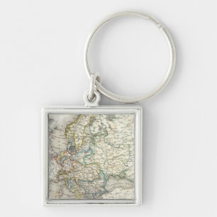 Europ Map Key Ring