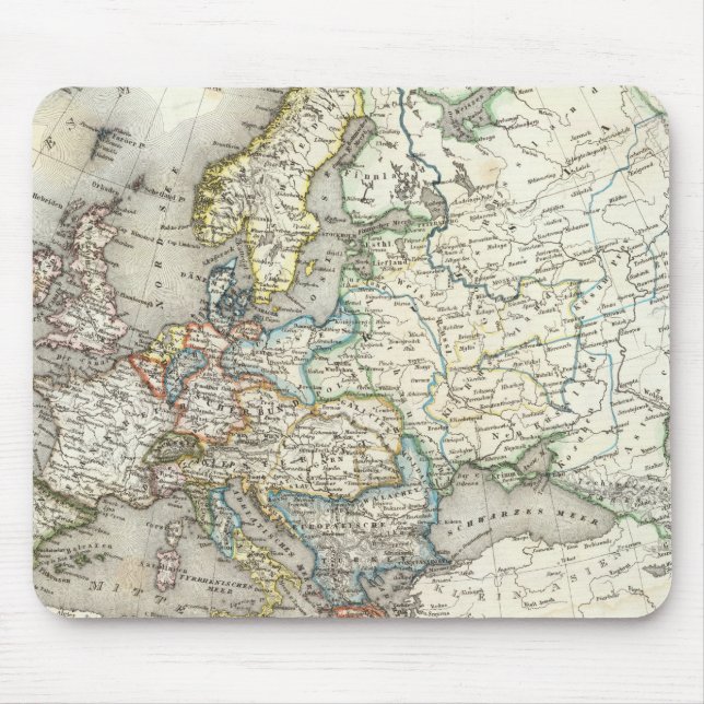 Europ Map Mouse Pad (Front)