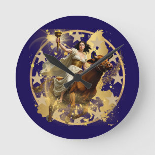 Europa Aurora Round Clock