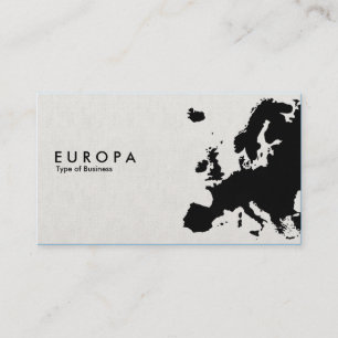 EUROPA - Canvas Stencilled style Business Card