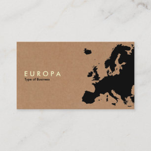 EUROPA - Cardboard Business Card