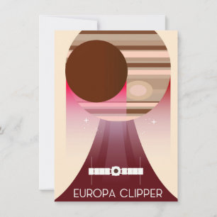 Europa Clipper Space Art Invitation