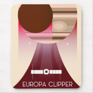 Europa Clipper Space Art Mouse Pad