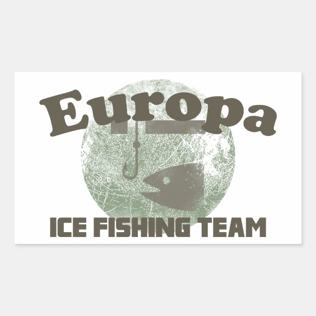 Europa Ice Fishing Team Rectangular Sticker (Front)