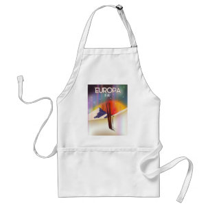Europa - Moon of Jupiter Space Art. Standard Apron