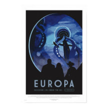Europa Tour - Retro Space Travel Art Poster