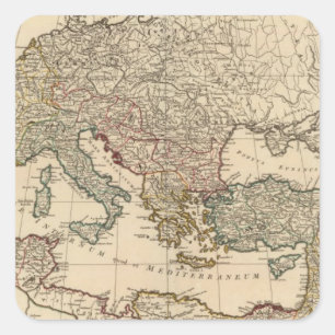 Europe 10 square sticker