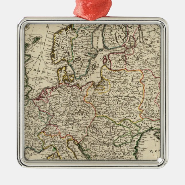 Europe 11 metal ornament (Front)