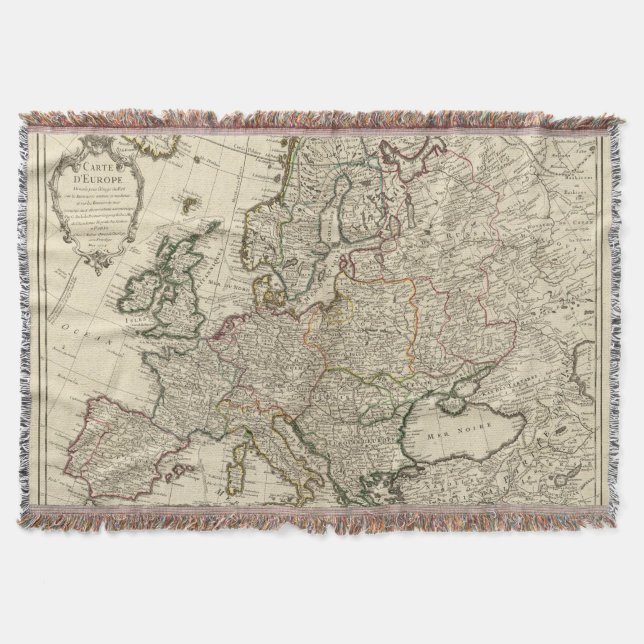 Europe 11 throw blanket (Front)