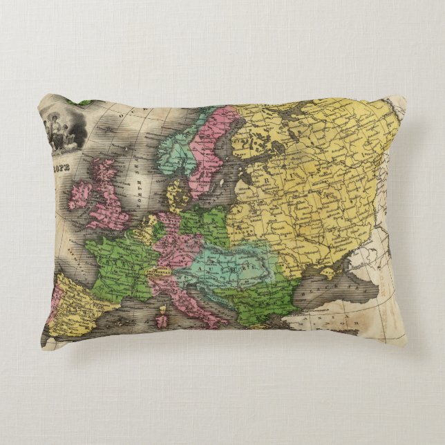 Europe 12 decorative cushion (Front)