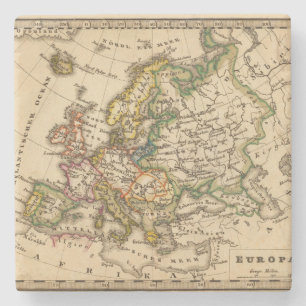 Europe 12 stone coaster