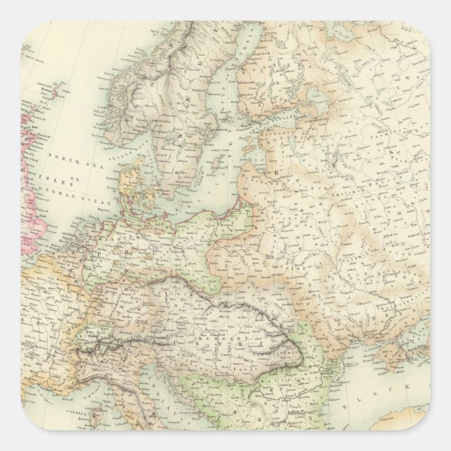 Europe 14 square sticker (Front)