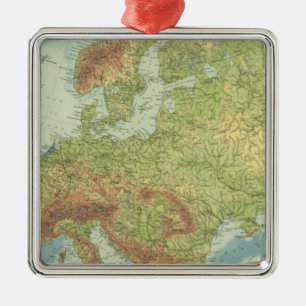 Europe 18 metal ornament