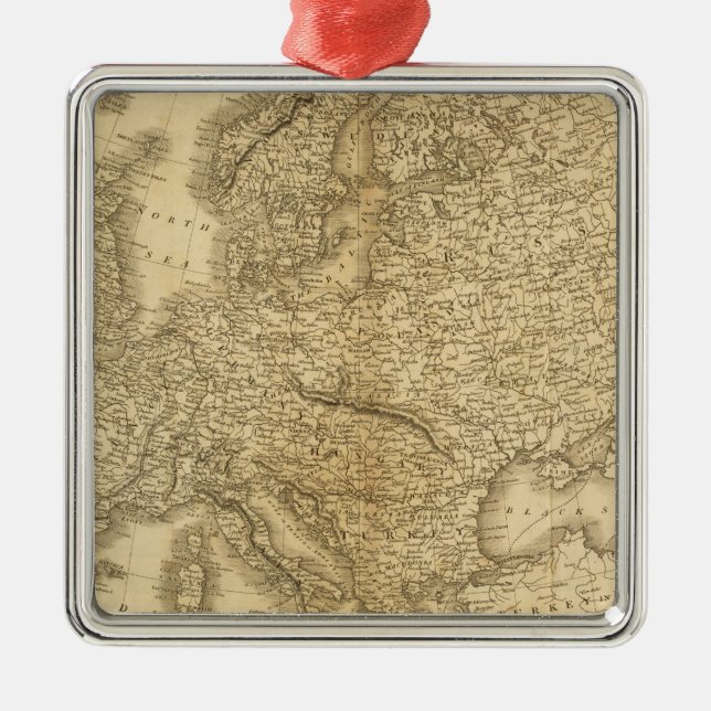 Europe 19 metal ornament (Front)