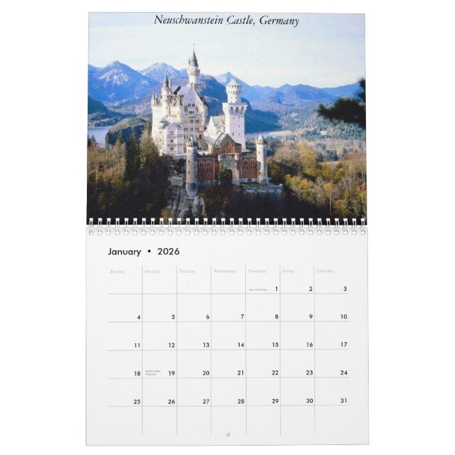 Europe 2015 Travel Calendar (Jan 2026)