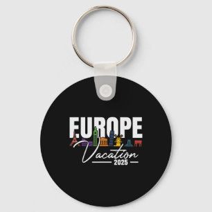 Europe 2025 Family Vacation Souvenir Trip Summer - Key Ring