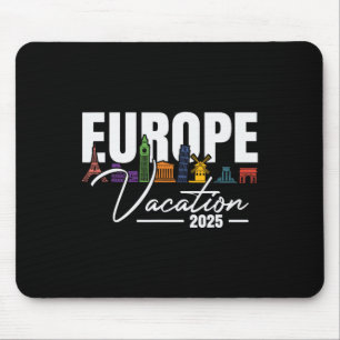 Europe 2025 Family Vacation Souvenir Trip Summer - Mouse Pad