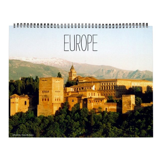 europe 2026 (with locations) large calendar (Cover)
