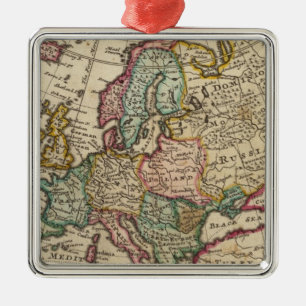 Europe 20 metal ornament