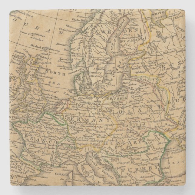 Europe 22 stone coaster (Front)