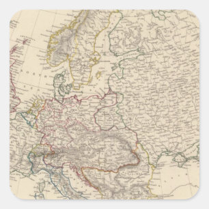 Europe 23 square sticker