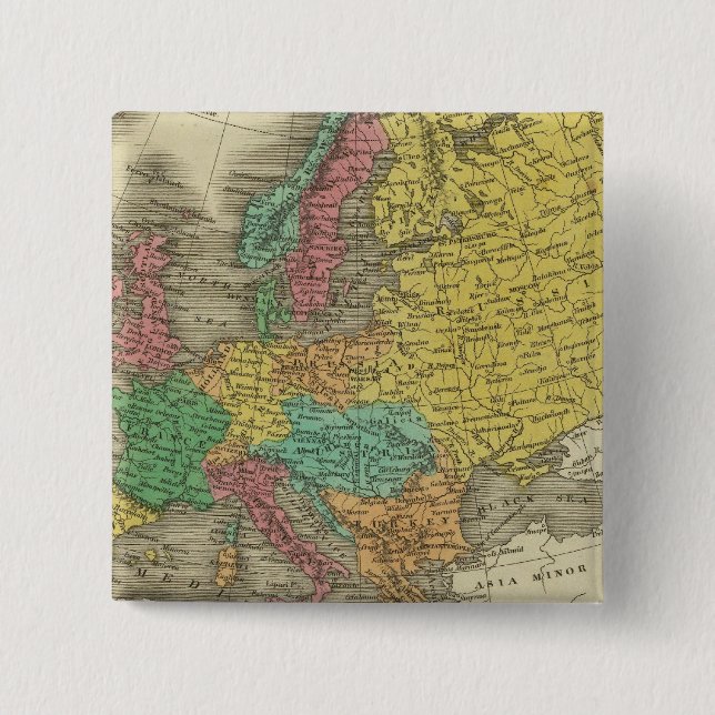 Europe 2 15 cm square badge (Front)