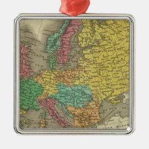 Europe 2 metal tree decoration