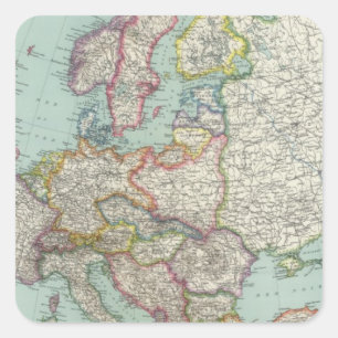 Europe 31 square sticker