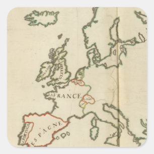Europe 32 square sticker