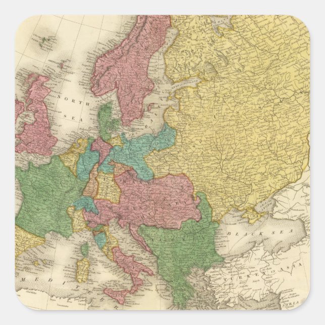 Europe 37 square sticker (Front)