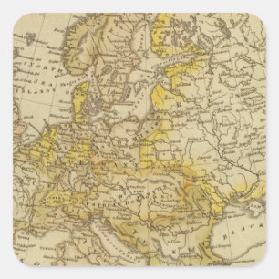 Europe 39 square sticker