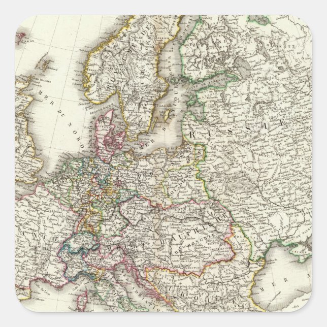 Europe 3 square sticker (Front)
