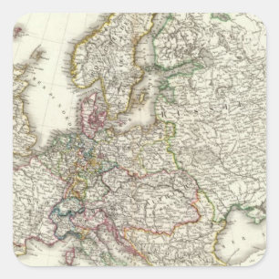 Europe 3 square sticker