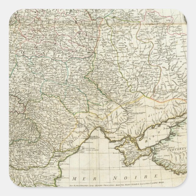 Europe 3 square sticker (Front)