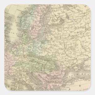 Europe 41 square sticker