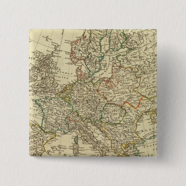 Europe 43 15 cm square badge (Front)