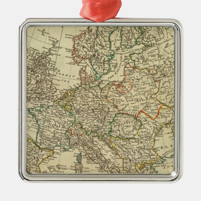 Europe 43 metal ornament (Front)