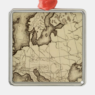 Europe 45 metal ornament