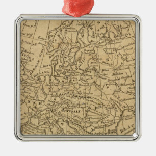 Europe 4 metal tree decoration