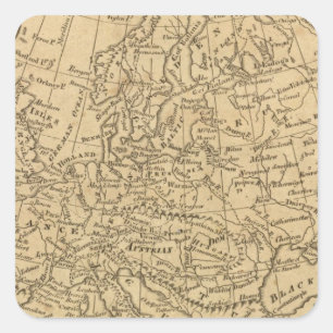 Europe 4 square sticker