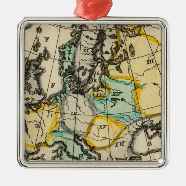 Europe 51 metal tree decoration (Front)