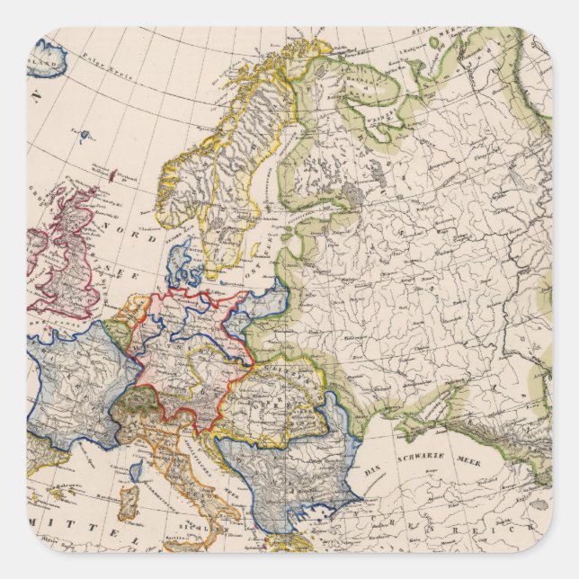 Europe 5 square sticker (Front)