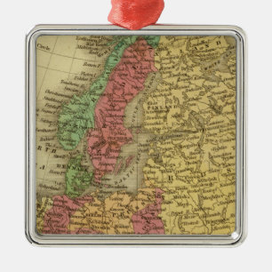 Europe 8 metal tree decoration