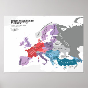 Europe According to Turkey Poster