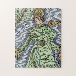 EUROPE AS A QUEEN, 1588 JIGSAW PUZZLE